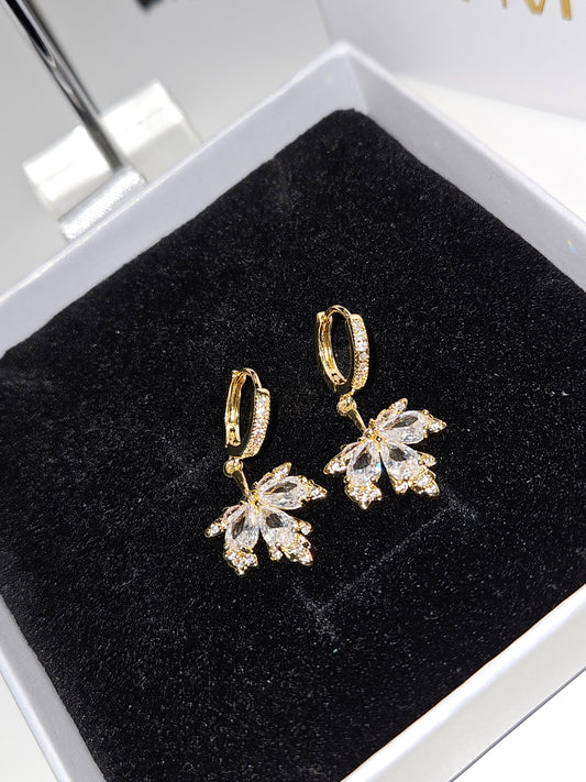 Luxe Leaf Drop Earrings