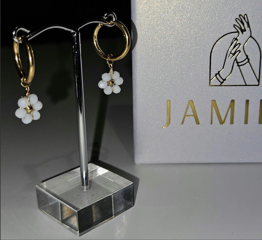 Daisy Hoop Earrings