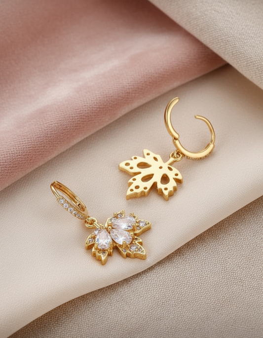 Luxe Leaf Drop Earrings