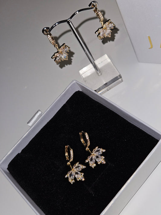 Luxe Leaf Drop Earrings