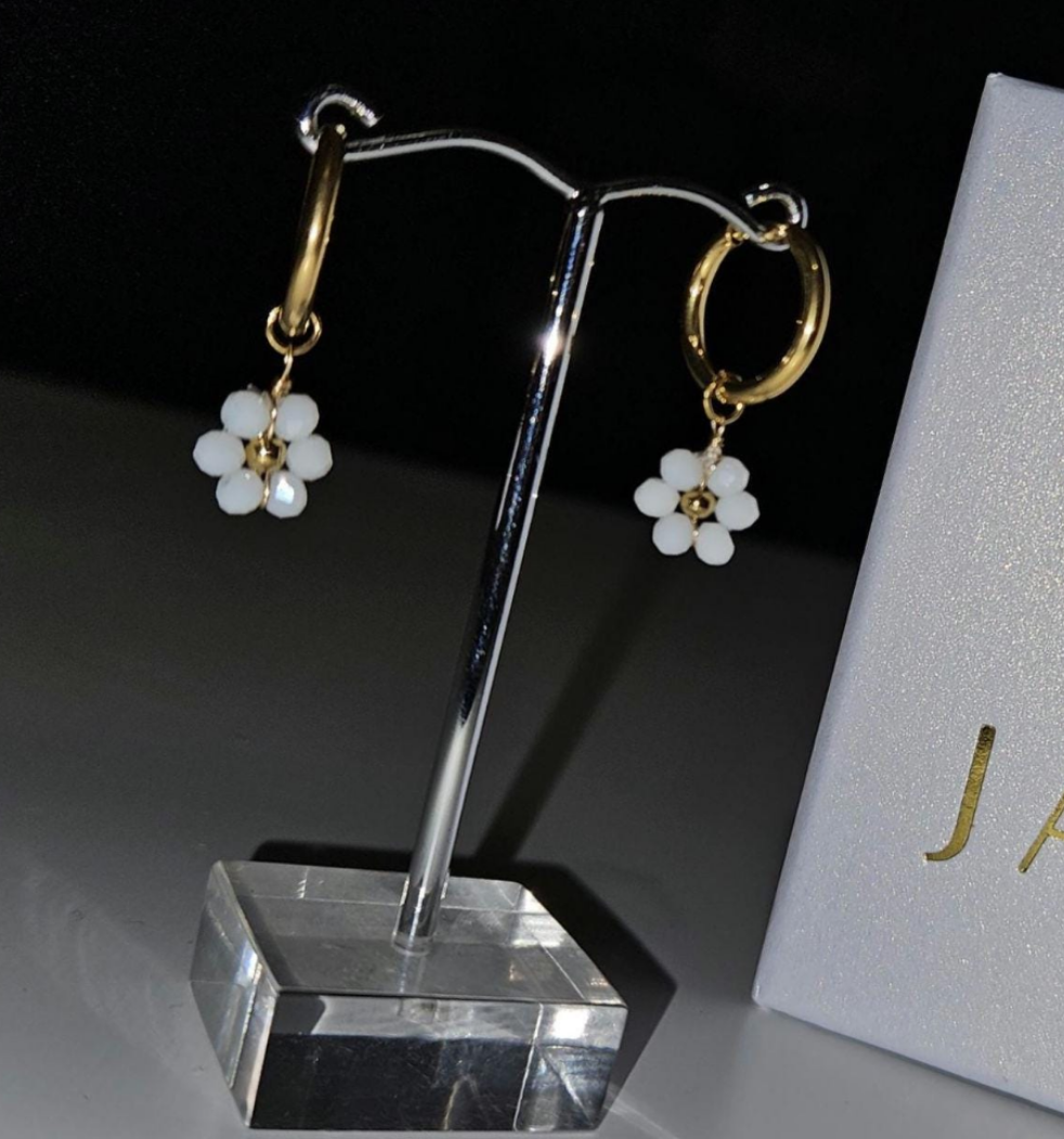 Daisy Hoop Earrings