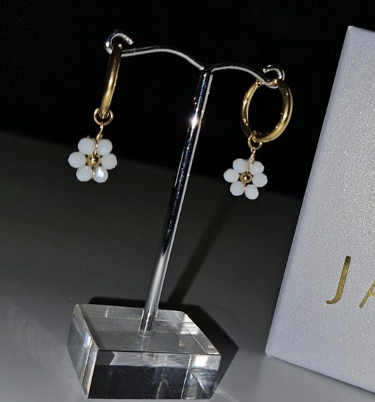Daisy Hoop Earrings