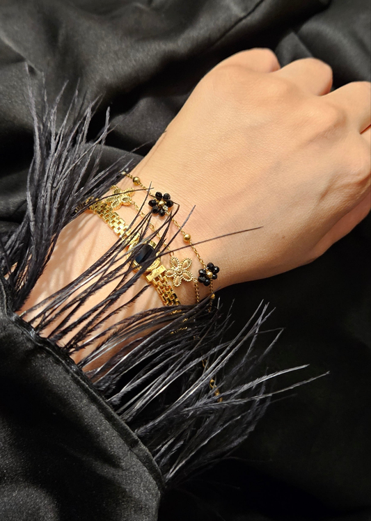 Dahlia Bracelet in Black
