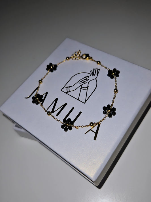 Dahlia Bracelet in Black