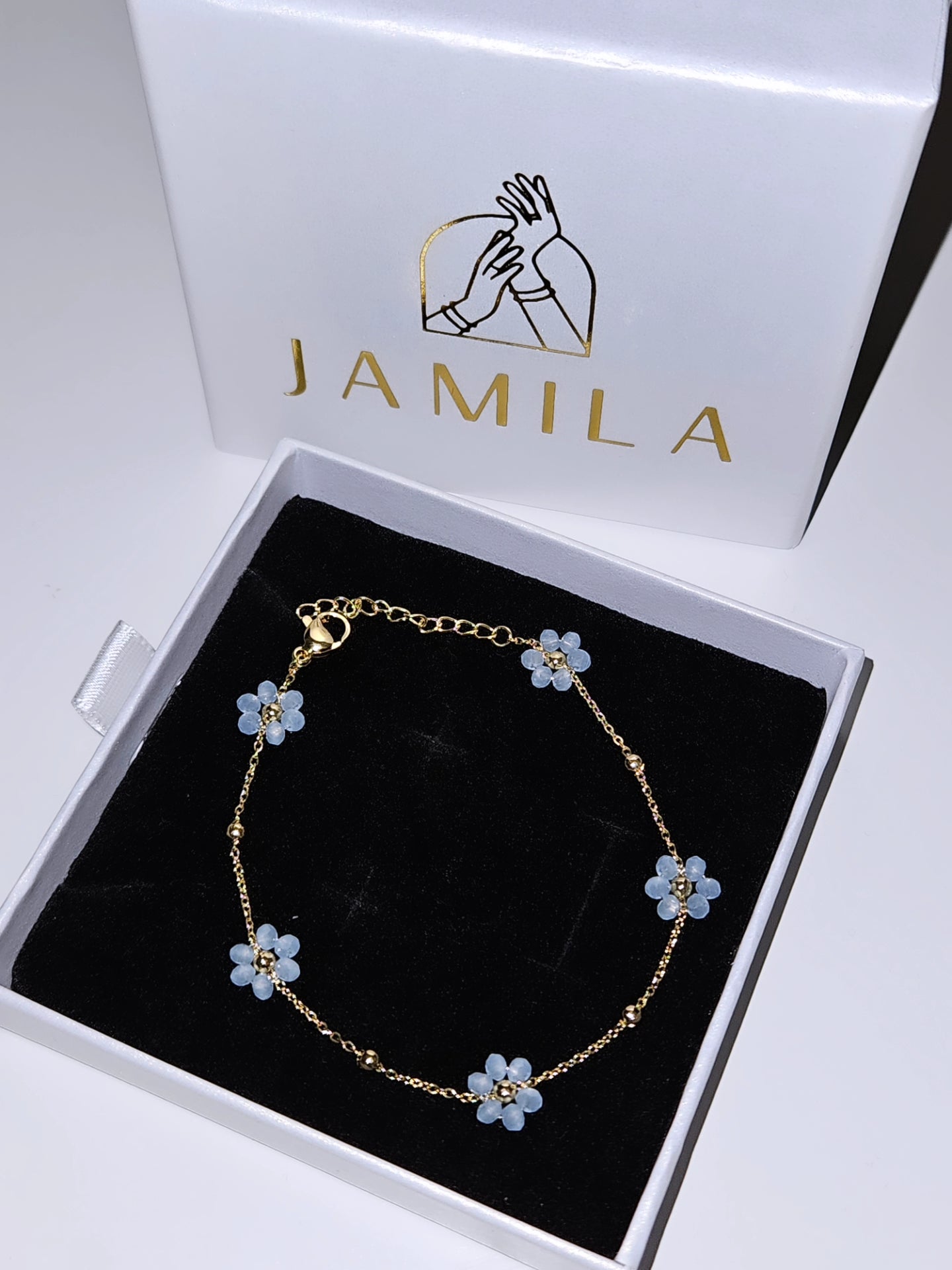 Dahlia Bracelet in Sky Blue