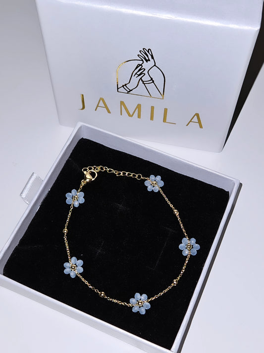 Dahlia Bracelet in Sky Blue