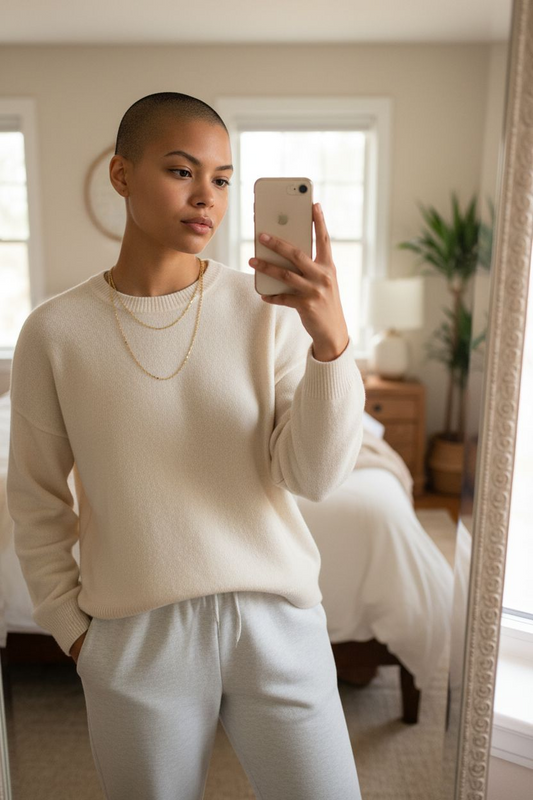 Double Layered Gold Twist Chain Necklace